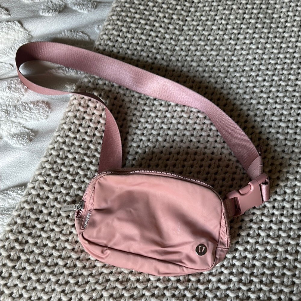 Lululemon Athletica Pink Crossbody Bag Compact Casual Design